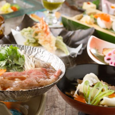 新年会プラン「前沢牛すき煮鍋とひっつみ汁会席」