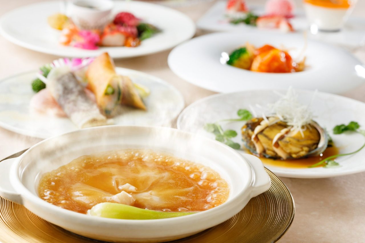 3・4月おすすめディナーコース「フカヒレの姿煮コース」