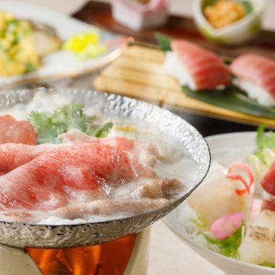 3・4月おすすめディナー「岩手前沢牛豆乳鍋と春の旬菜会席」