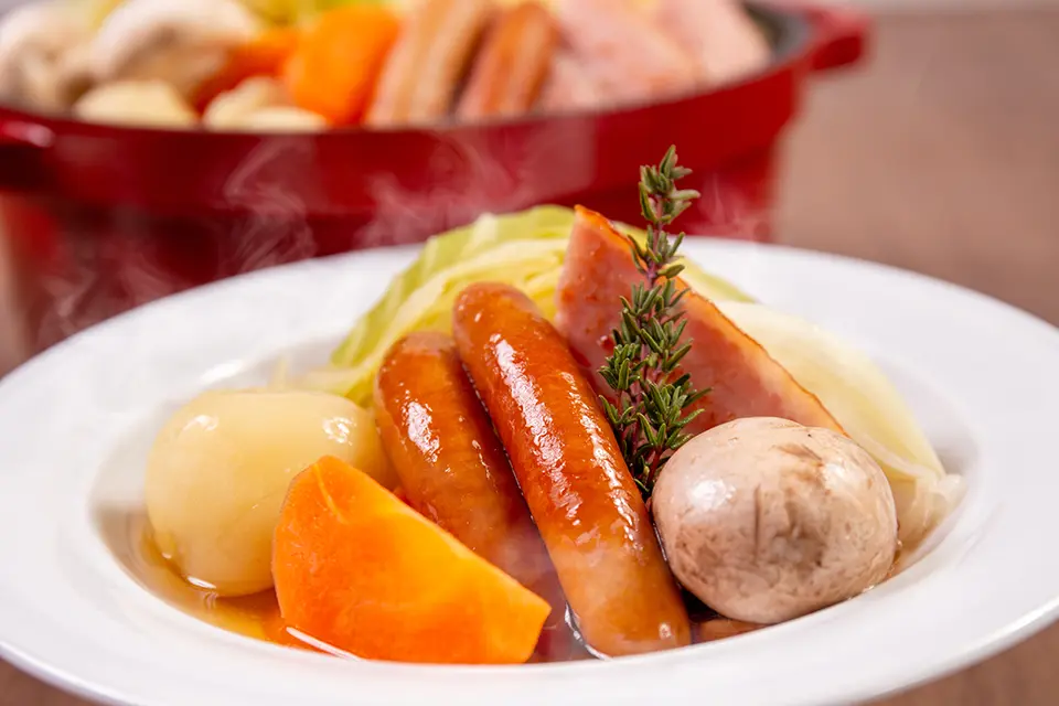 春野菜と八幡平マッシュルームのポトフ