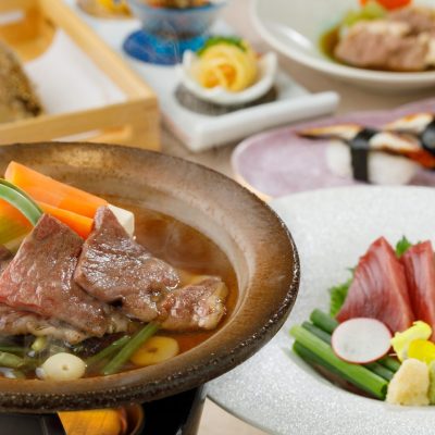 5・6月おすすめディナー「初鰹と前沢牛陶板蒸し会席」