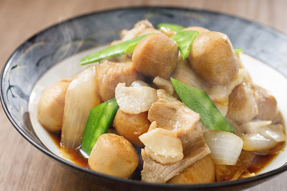 早池峰三元豚と里芋の豚すき煮