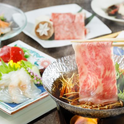 9・10月おすすめディナー「前沢牛のしゃぶしゃぶ 秋の夜長会席」