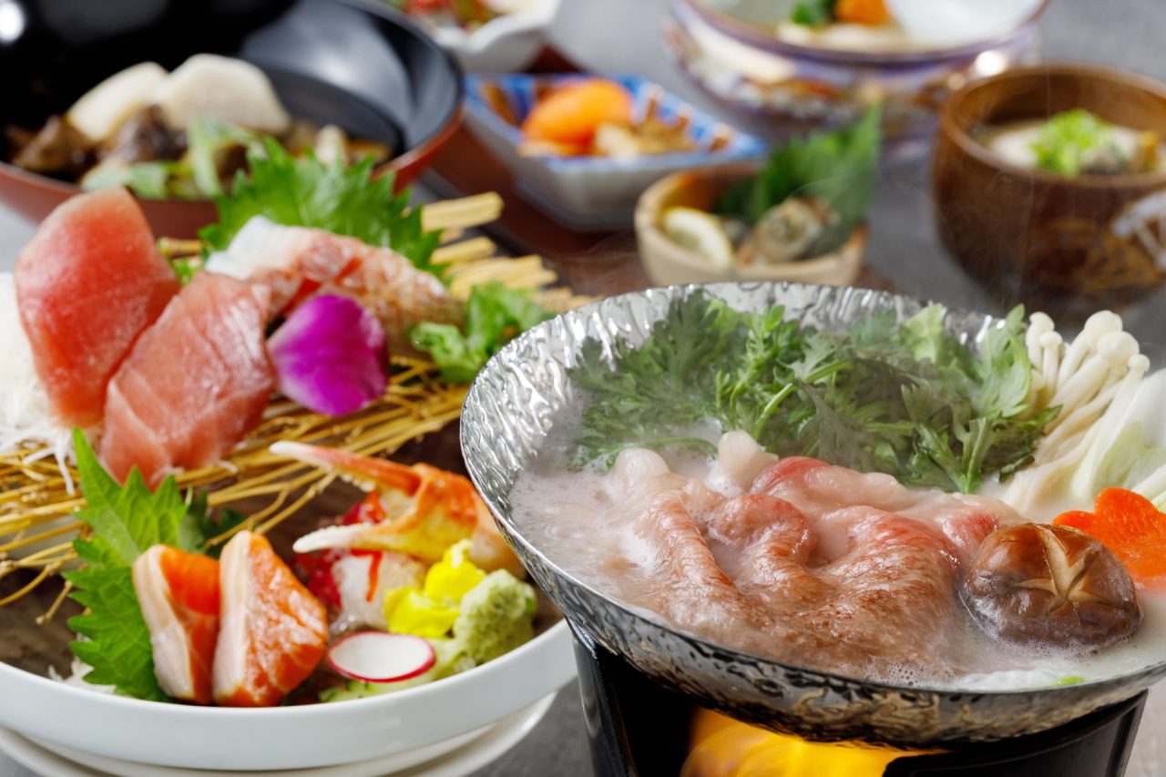 忘年会プラン「前沢牛と茸の滑らか豆乳鍋を味わう“淡雪会席”」